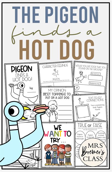 The Pigeon Finds A Hot Dog Printables